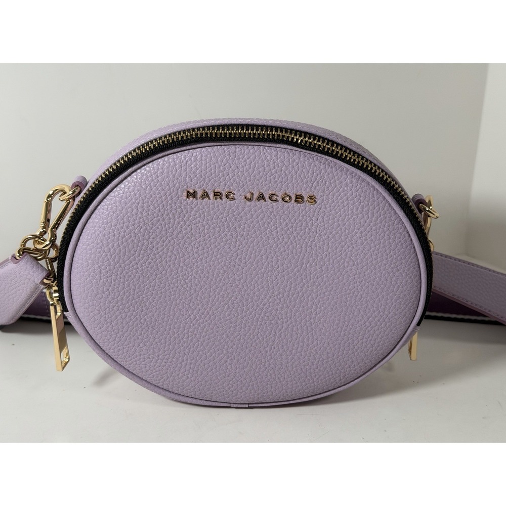 Marc Jacobs The Rewind Oval‎ Leather Crossbody bag in Fair Orchid - Picture 2 of 8